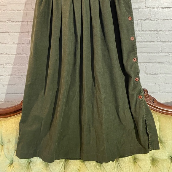 VINTAGE 🎈SOLD🎈Dress Overalls Via Saint Andrea Dark Green Size 5/6 - Picture 10 of 15